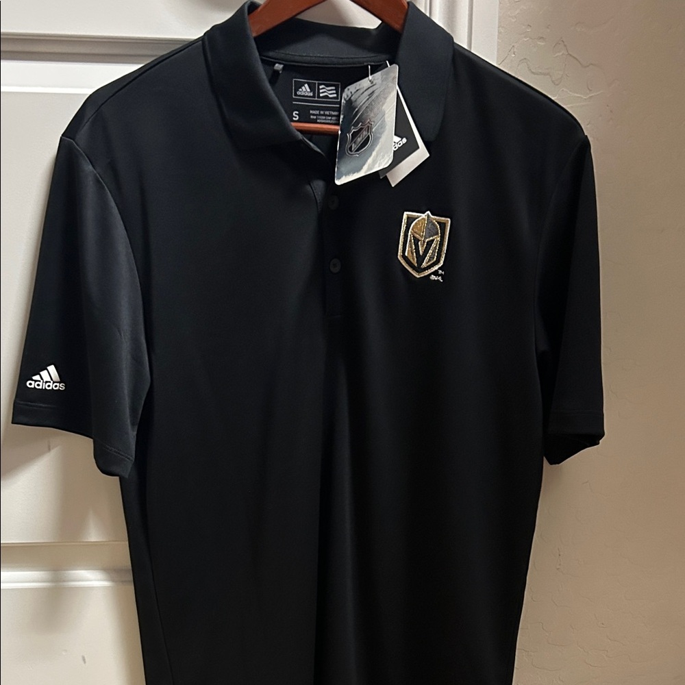 Adidas Men's Black Polo with Embroidered Logo